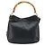 Borsa a mano in pelle Gucci Bamboo 2 in 1 Nero Oro 001 1638 Auth BSZ349 - vista 2