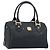 Borsa MCM Logogram Vicetos PVC Nero Oro Auth BA11589 D'oro