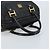Borsa MCM Logogram Vicetos PVC Nero Oro Auth BA11589 D'oro - vista 7