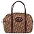Borsa a mano in tela Trotter Christian Dior Rossa Oro Auth ep13938 - vista 13