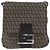 FENDI Zucchino Canvas Schultertasche Braun Silber Authentisch ka3374 - Ansicht 13