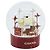 CHANEL Snow Globe Glass Red CC Auth BA11733