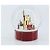 CHANEL Snow Globe Glass Red CC Auth BA11733 - view 4