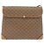 Gucci Borsa a Spalla Micro GG Supreme PVC Beige Oro 007 49 5548 Auth SW2207 - vista 2