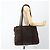Sac Tote Prada en nylon marron argent authentique SW2170 Argenté - vue 25