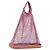 Bolso de mano PRADA de charol de malla rosa Auth LNZ700