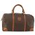 Céline Borsa Boston in tela Macadam CELINE in pelle PVC marrone oro Auth 173776 D'oro