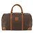 Céline Borsa Boston in tela Macadam CELINE in pelle PVC marrone oro Auth 173776 D'oro - vista 13