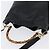 Borsa a mano in pelle Gucci Bamboo 2way Nera Oro 001 3754 1577 Auth ep13982 Nero D'oro - vista 6