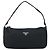 PRADA Accessory Pouch Nylon Black Silver Auth BA11668 Silvery - view 13