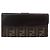 FENDI Zucca Canvas Langer Geldbeutel Schwarz Braun Auth am11162A - Ansicht 13