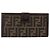 FENDI Zucca Canvas Langer Geldbeutel Schwarz Braun Auth am11162A - Ansicht 2