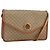 Céline Borsa a Spalla in Tela Macadam CELINE PVC Beige Oro Auth YKZ313A D'oro