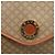 Céline Borsa a Spalla in Tela Macadam CELINE PVC Beige Oro Auth YKZ313A D'oro - vista 17