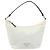 Borsa a mano PRADA in nylon argento e bianco Auth bs34109 - vista 13