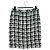 Falda CHANEL Tweed 36 Negro Blanco CC Auth am11048V - vista 2