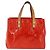 LOUIS VUITTON Monogram Vernis Reade PM Borsa a Mano Rossa M91088 LV Auth AMZ479 Rosso - vista 13