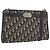 Borsa a Spalla in Tela Trotter Christian Dior Blu Navy e Oro Auth AMZ357 D'oro