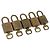 LOUIS VUITTON Set di 5 Lucchetti in Metallo Dorato LV Auth 173288 D'oro