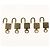 LOUIS VUITTON Set di 5 Lucchetti in Metallo Dorato LV Auth 173288 D'oro - vista 6