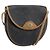 Christian Dior Bolso de hombro de lona de panal PVC negro y dorado Auth BA11669