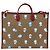 GUCCI GUCCI �~ Borsa Micro GG Supreme Doraemon PVC 2way Beige 653952 Auth ka3262SM D'oro - vista 2