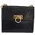 Borsa a Spalla Gancini in Pelle Nera e Oro Salvatore Ferragamo Auth LNZ598 Nero D'oro - vista 13