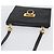 Borsa a Spalla Gancini in Pelle Nera e Oro Salvatore Ferragamo Auth LNZ598 Nero D'oro - vista 6