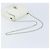 Céline Borsa a spalla in pelle CELINE Star Ball Chain Bianco Argento Auth LNZ806 - vista 7