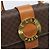 Céline Borsa a mano in tela Macadam CELINE PVC 2in1 oro marrone Auth ARZ616A D'oro - vista 18