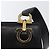 Borsa a Spalla Gancini in Pelle Nera e Oro Auth AMZ436 di Salvatore Ferragamo Nero D'oro - vista 9