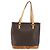 Céline Borsa tote in tela Macadam CELINE in pelle PVC marrone oro Auth BSZ496 D'oro - vista 13