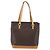 Céline Borsa tote in tela Macadam CELINE in pelle PVC marrone oro Auth BSZ496 D'oro - vista 2