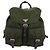 PRADA Backpack Nylon Khaki Silver Auth 173527 Silvery - view 13