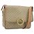Céline Borsa a Spalla in Tela Macadam CELINE PVC Beige Oro Auth YKZ185A D'oro