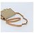 Céline Borsa a Spalla in Tela Macadam CELINE PVC Beige Oro Auth YKZ185A D'oro - vista 7