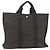 Hermès HERMES Her Line Tote Tasche Canvas Grau Silber Auth bs34142 Braun