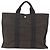 Hermès HERMES Her Line Tote Tasche Canvas Grau Silber Auth bs34142 Braun - Ansicht 13
