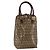 Borsa a mano in tela Zucchino FENDI beige e oro Auth SW2327A