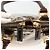 Borsa a mano in tela Zucchino FENDI beige e oro Auth SW2327A - vista 10