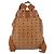 MCM Vicetos Zaino Logogramma in PVC Pelle Marrone Oro Auth bs33818 D'oro - vista 2