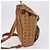 MCM Vicetos Zaino Logogramma in PVC Pelle Marrone Oro Auth bs33818 D'oro - vista 4