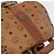 MCM Vicetos Zaino Logogramma in PVC Pelle Marrone Oro Auth bs33818 D'oro - vista 6