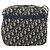 Borsa a Spalla in Tela Trotter Christian Dior Blu Navy Oro Auth AMZ494A D'oro - vista 2