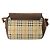 Borsa a Spalla Burberrys Nova Check PVC Beige Oro Auth 173230 D'oro - vista 2