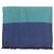 Stola reversibile in seta e angora con stampa totale Hermès Verde Blu navy