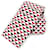 Bufanda acolchada con capucha y logo triangular de Prada Negro Blanco Roja  - vista 1