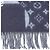 Stola in cashmere Louis Vuitton Blu navy - vista 6
