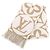 Louis Vuitton Flugmodus Schal Beige