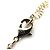 Collana in perle finte con strass Chanel Bambi Coco Mark D'oro - vista 8